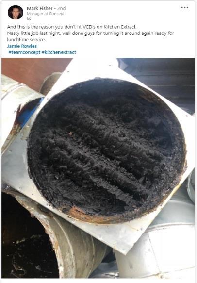 Blocked Grease Duct