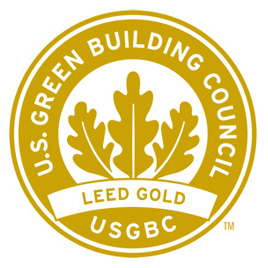 LEED Gold Certification seal from the U.S. Green Building Council